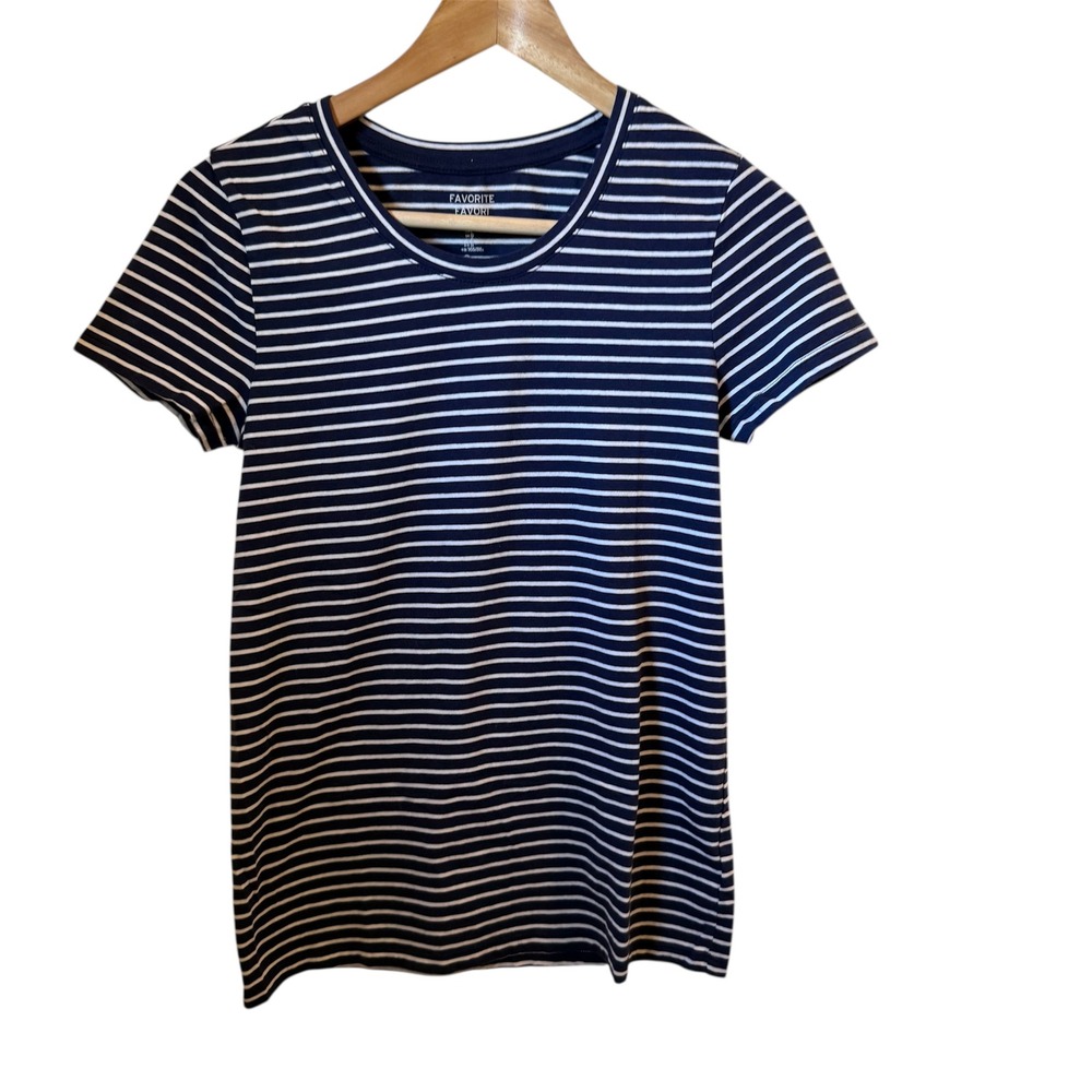 Gap Favorite Favori Striped Short Sleeve Crew‎ Neck T Shirt Women's Size S